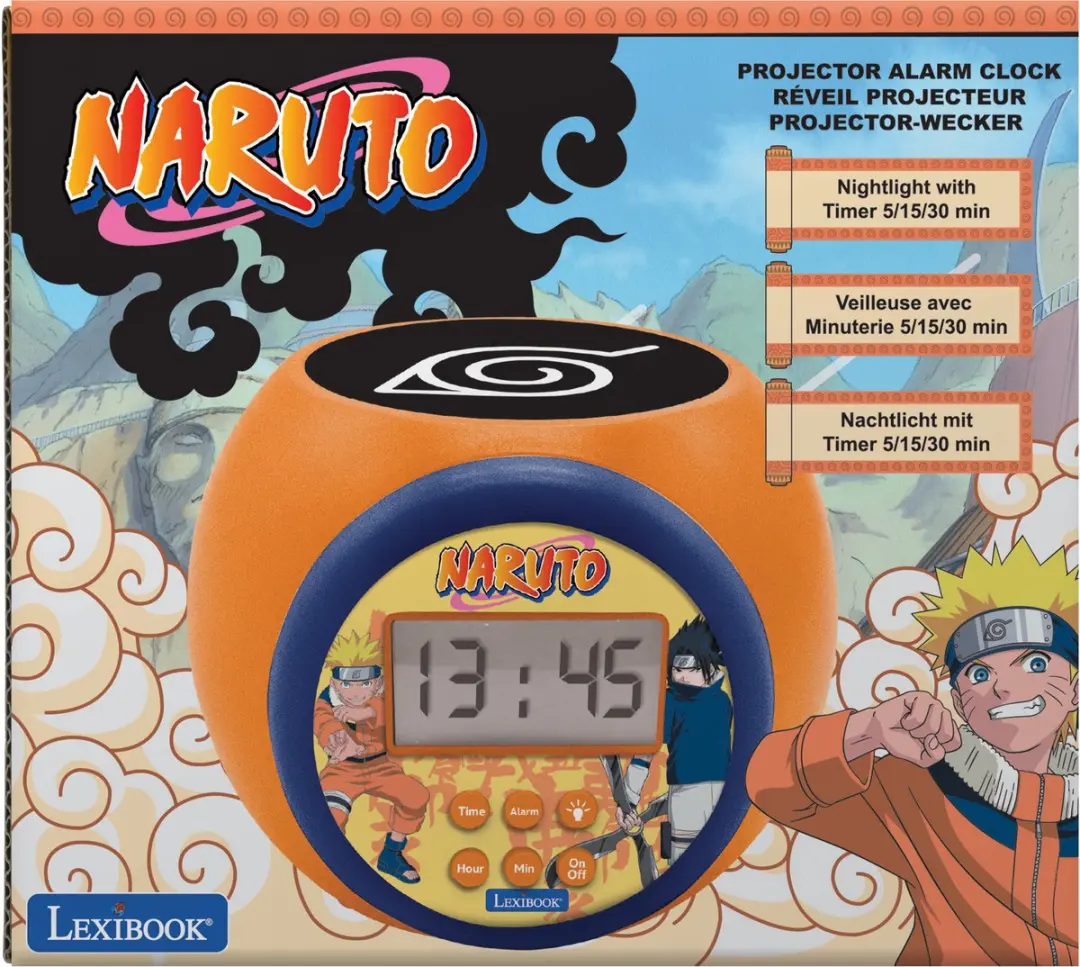 Lexibook Naruto Projector Wekker RL977NA - 16cm - afbeelding 3 van 6