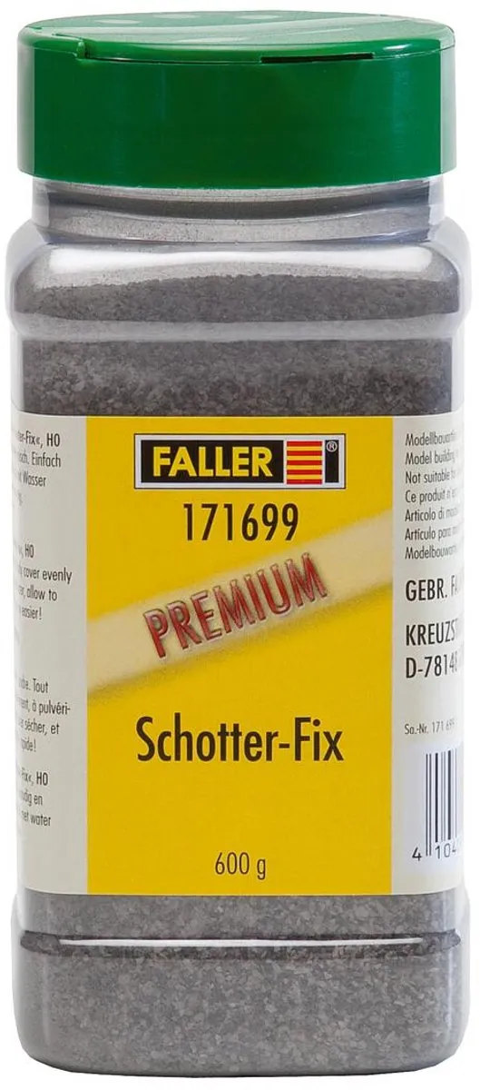 Faller PREMIUM Schotter-Fix Natuurmateriaal 600g - Grijs