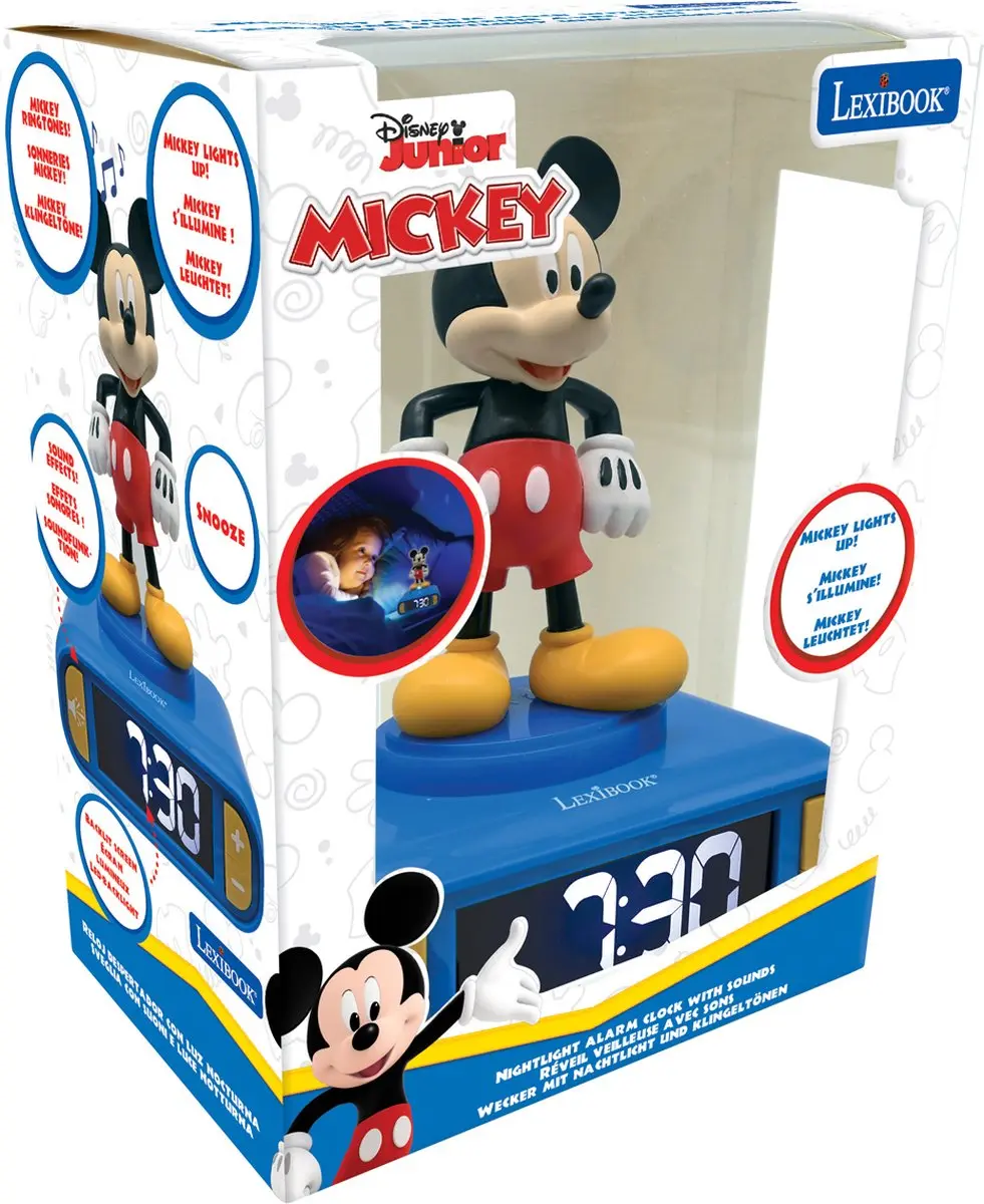 Lexibook Mickey Mouse Digitale Wekker met 3D Nachtlampje - RL800MCH - afbeelding 5 van 6