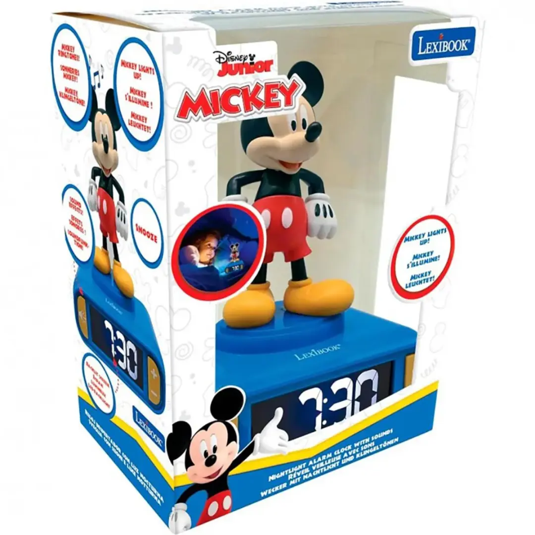 Lexibook Mickey Mouse Digitale Wekker met 3D Nachtlampje - RL800MCH - afbeelding 6 van 6