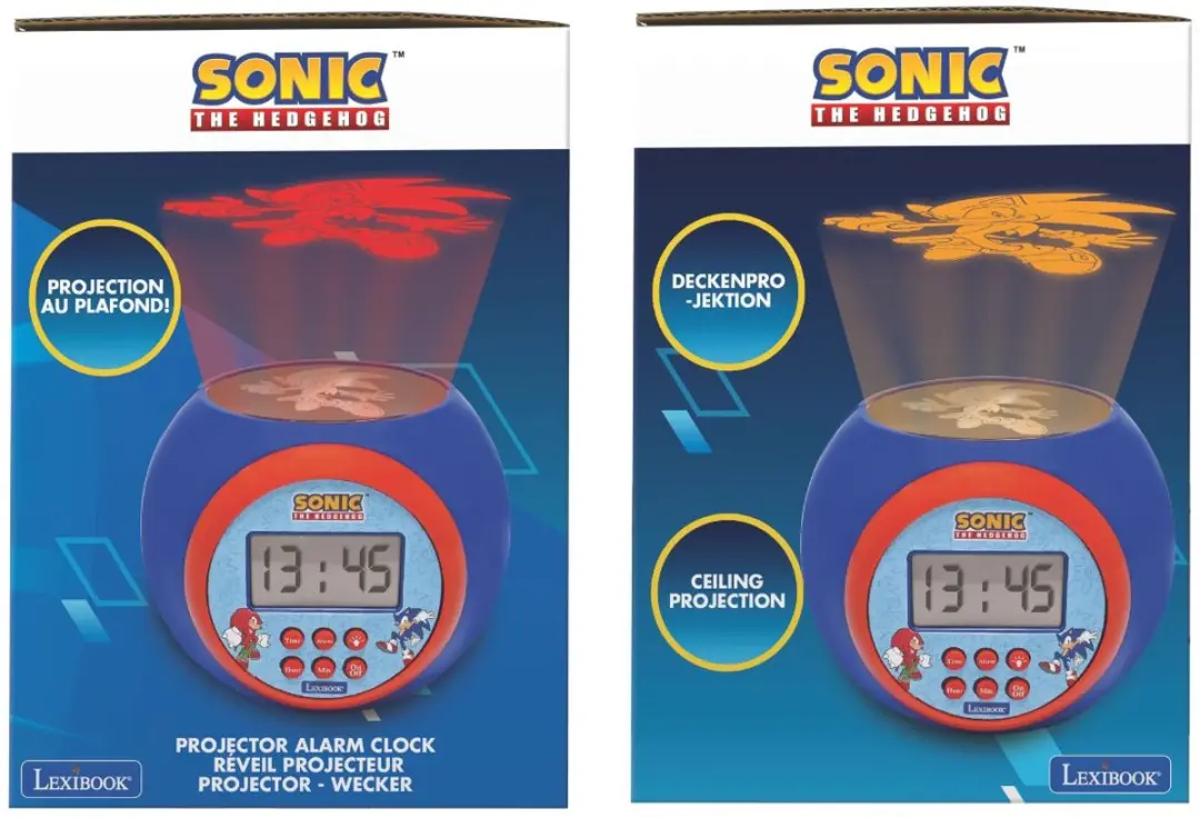 Lexibook Sonic Projector Wekker RL977SN - Blauw - afbeelding 3 van 6