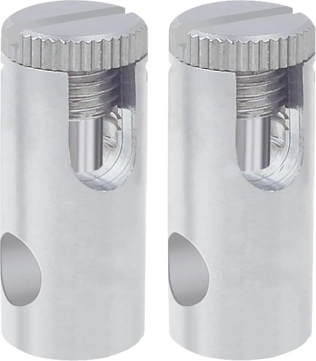 Paulmann 97283 12V-kabelsysteemcomponenten Stroomaansluiting Set van 2 stuks Chroom (mat)