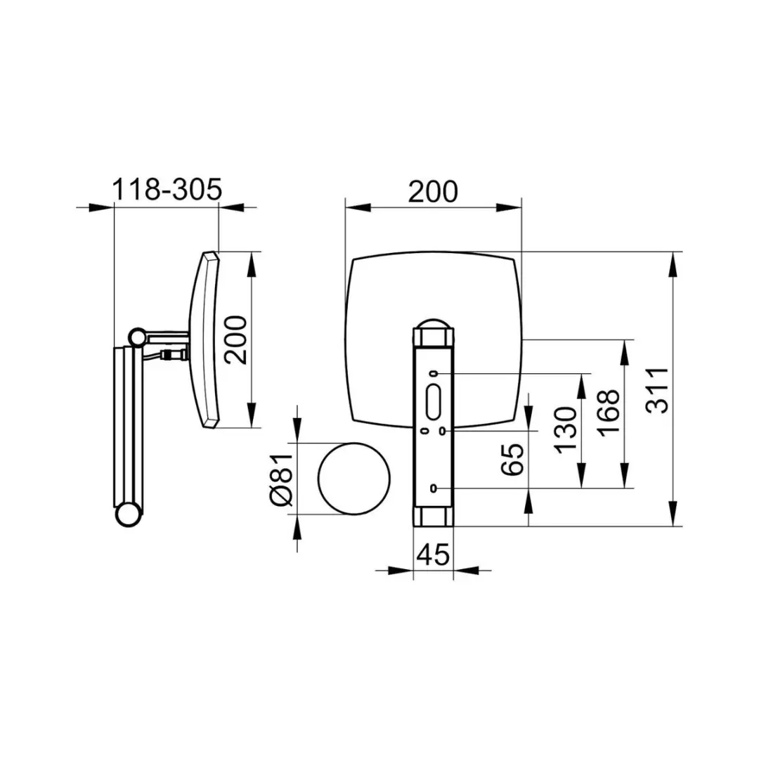 Keuco iLook move Make-up Spiegel LED - Chroom - afbeelding 2 van 4