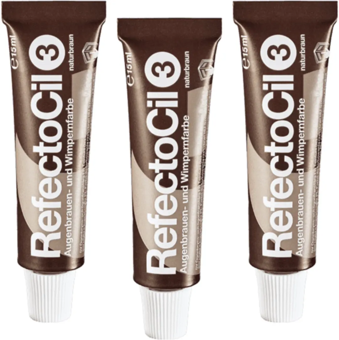 RefectoCil Wenkbrauw- en Wimperverf Bruin Triple Set