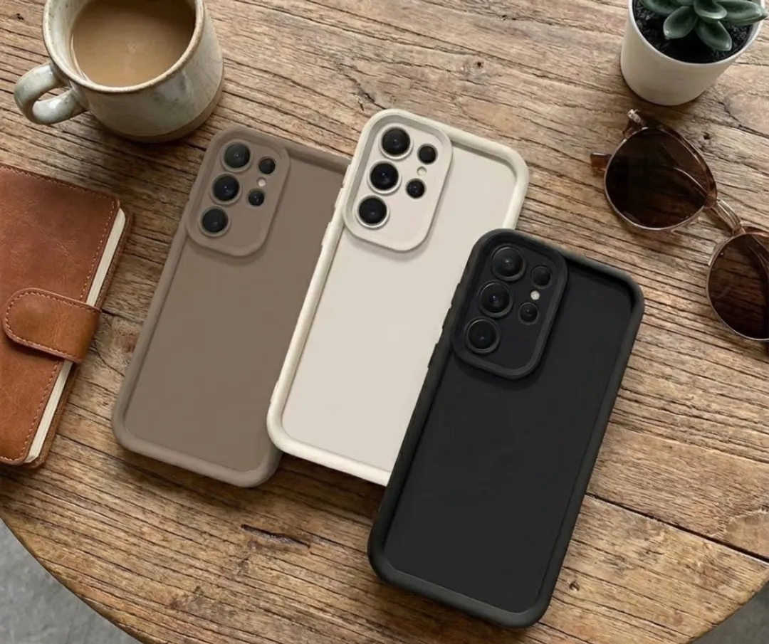 NUVEX Telefoonhoesje Galaxy S25 Ultra - 3 Stuks Zwart/Beige/Taupe
