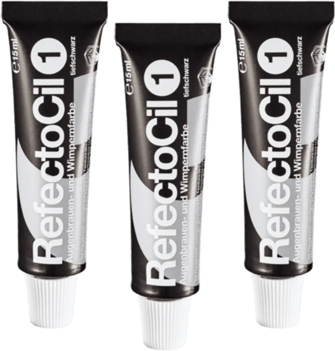 RefectoCil Wenkbrauw- en Wimperverf Zwart Triple Set