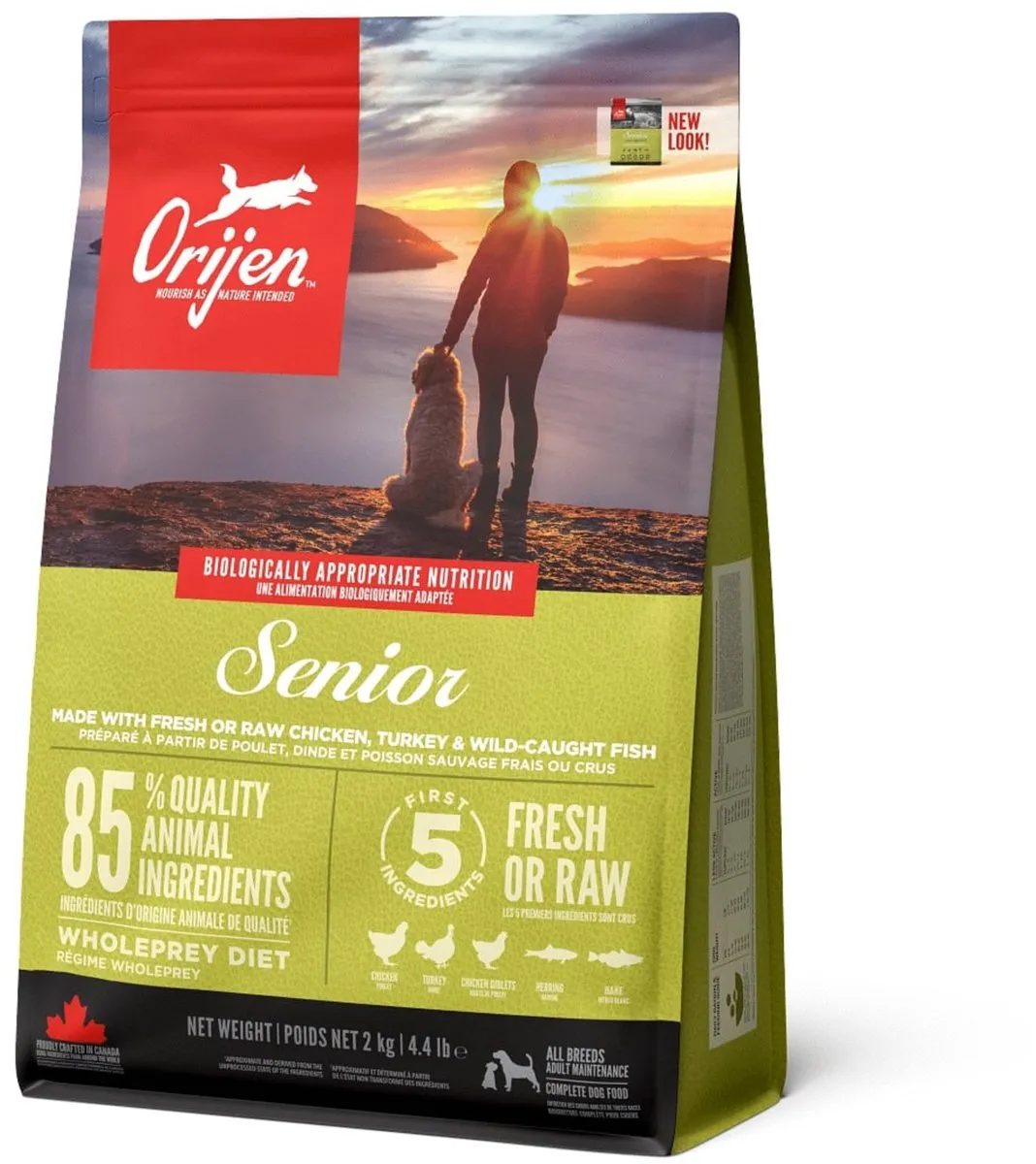 Orijen Whole Prey Senior Hondenvoer - Kip & Kalkoen 2kg