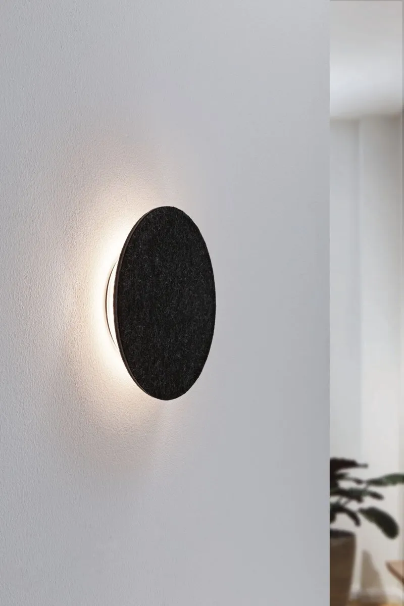 Paulmann LED Wandlamp Tulga 2700K 1000lm - Antraciet