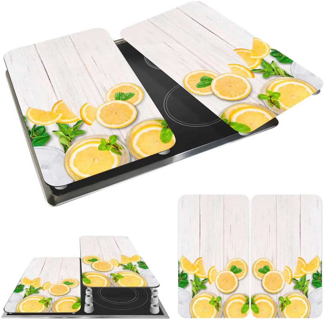Wenko Fornuisafdekking Lemons Glas 52x30cm - 2 st - afbeelding 2 van 6