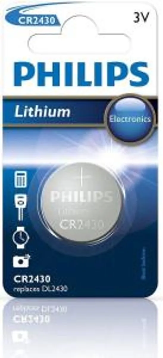 Philips CR2430 Knoopcelbatterij - 1 Stuk