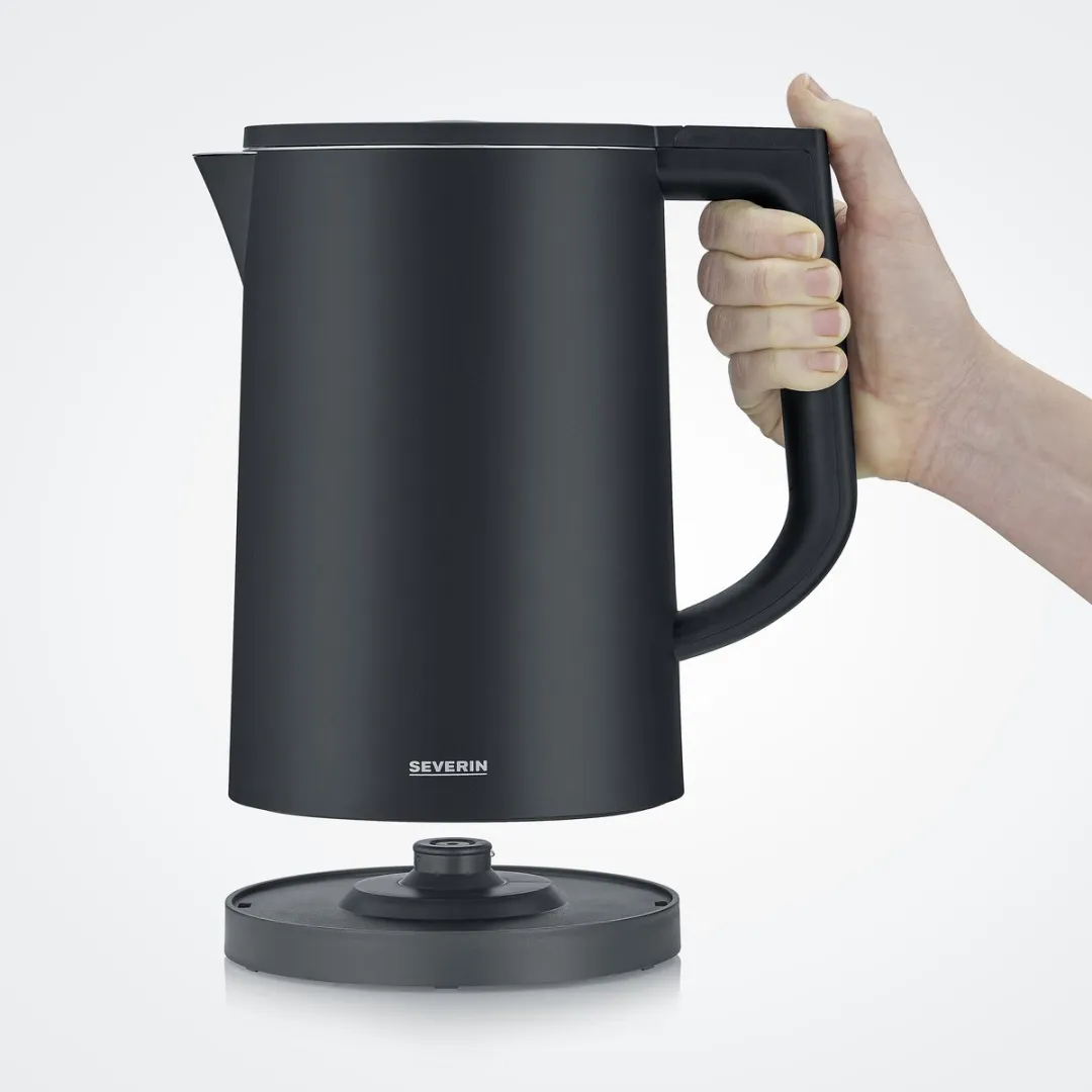 Severin WK 3483 Waterkoker 2200W 1,7L - 15 Programma's - Zwart