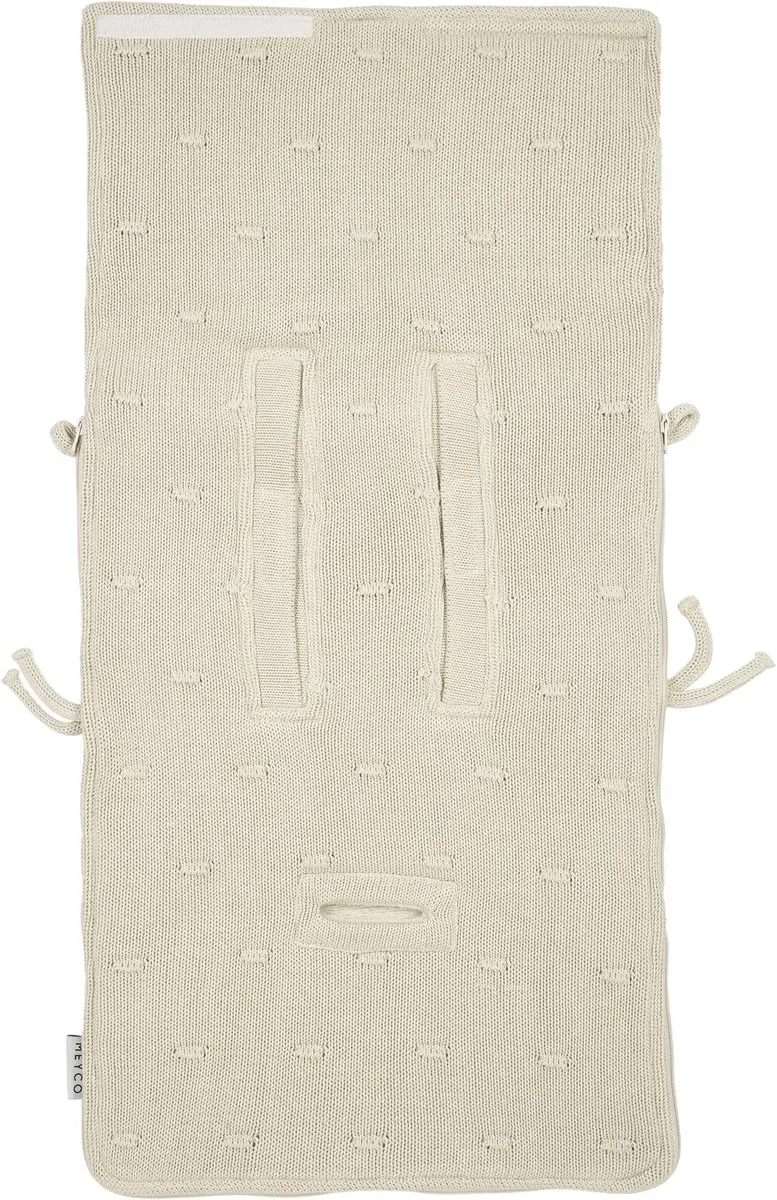 Meyco Knots Teddy Voetenzak 40x82cm - Soft Sand - afbeelding 3 van 6