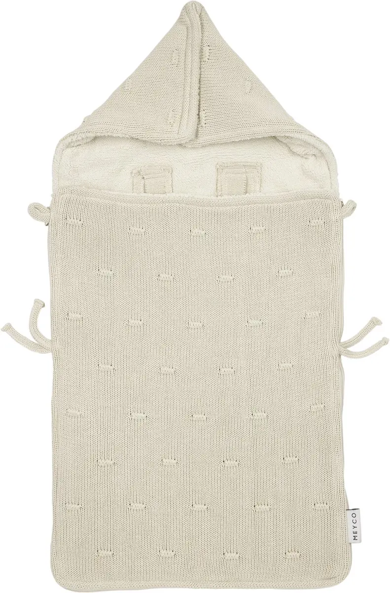 Meyco Knots Teddy Voetenzak 40x82cm
