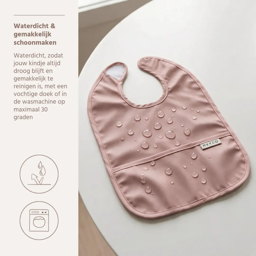 Meyco Baby Uni Slab met Opvangbakje - 2-pack - Purple Pink - afbeelding 6 van 6