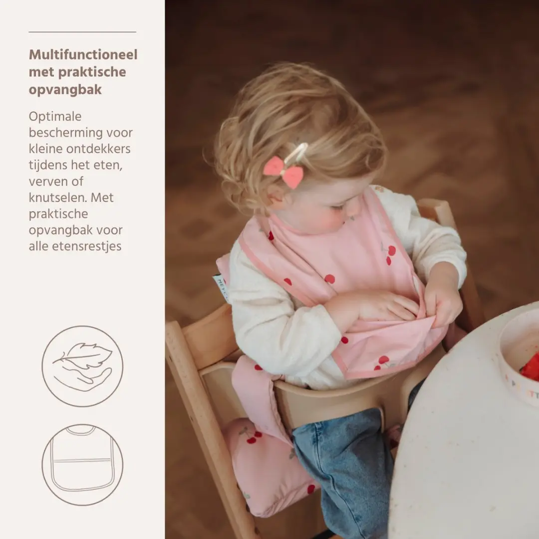 Meyco Cherry Slabber Met Opvangbakje - 2-pack - Soft Rose - afbeelding 5 van 5