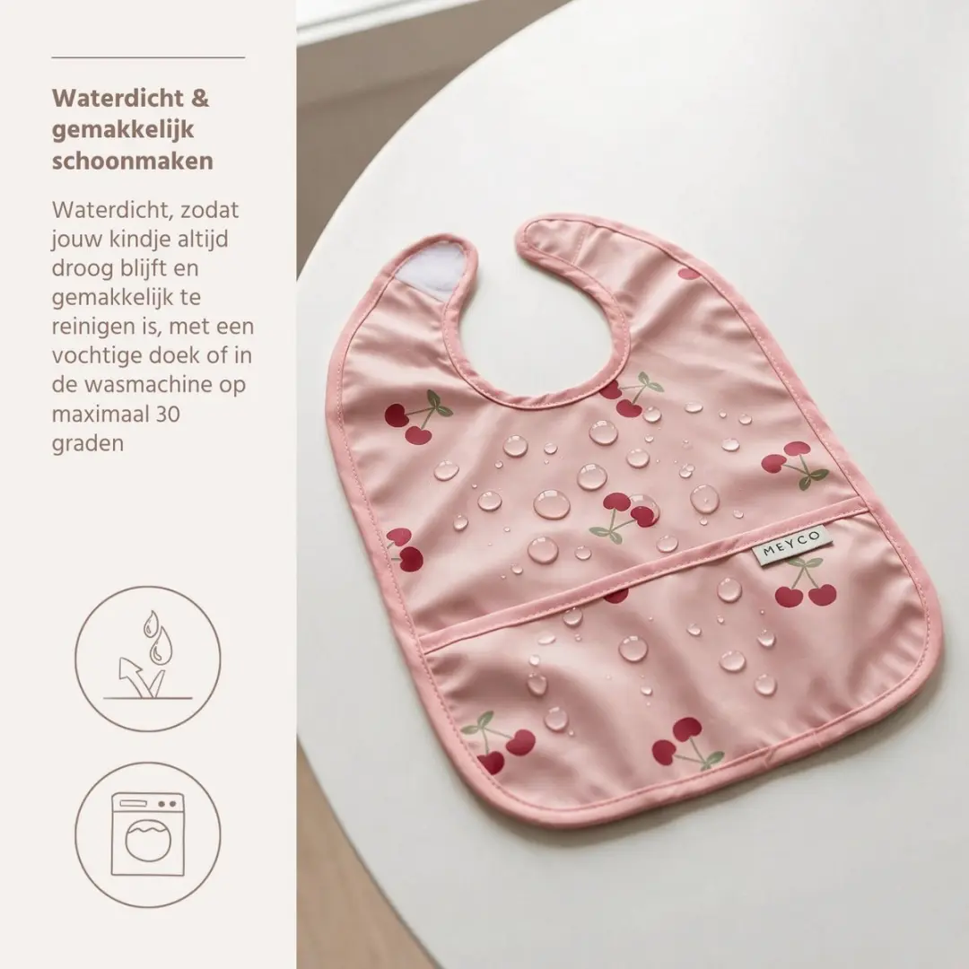 Meyco Cherry Slabber Met Opvangbakje - 2-pack - Soft Rose - afbeelding 3 van 5