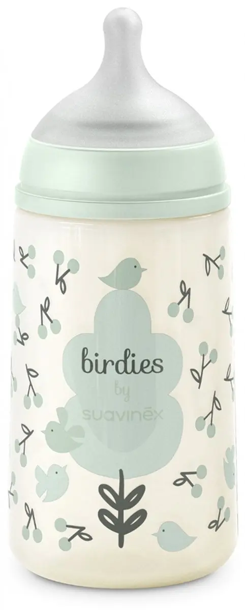 Suavinex Birdies Babystartset - 4 Flessen 150/270ml - Groen - afbeelding 2 van 6
