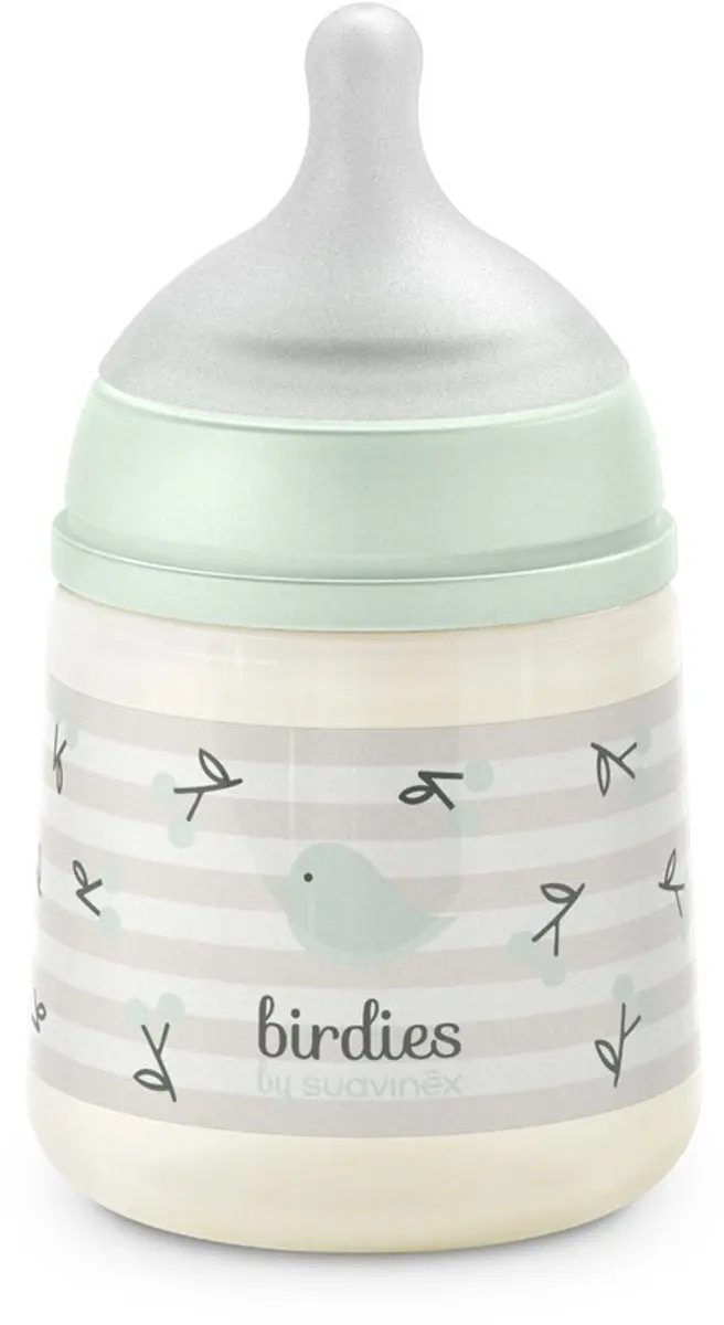 Suavinex Birdies Babystartset - 4 Flessen 150/270ml - Groen - afbeelding 3 van 6