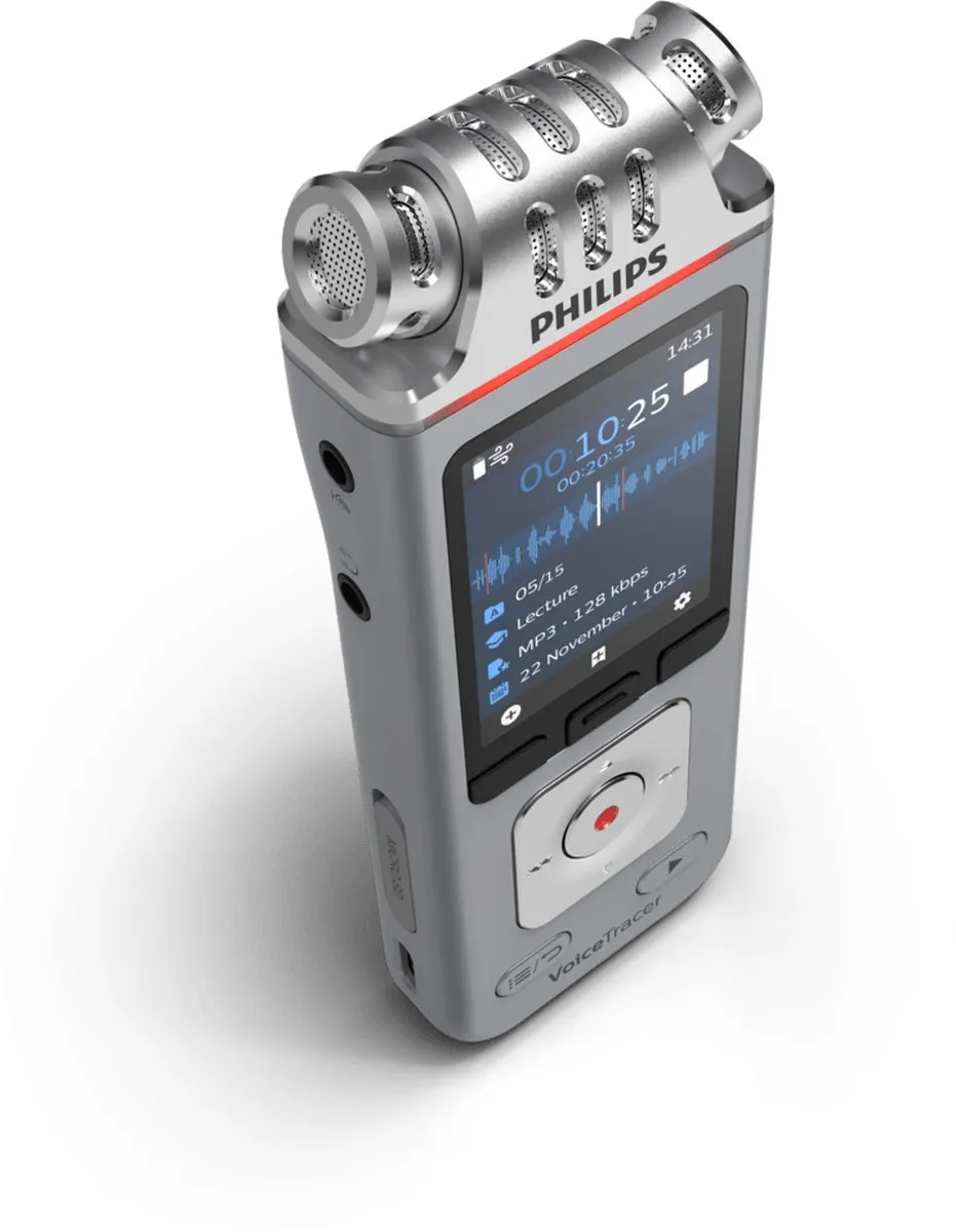 Philips VoiceTracer DVT41225 Audio Recorder - Zilver - afbeelding 6 van 6