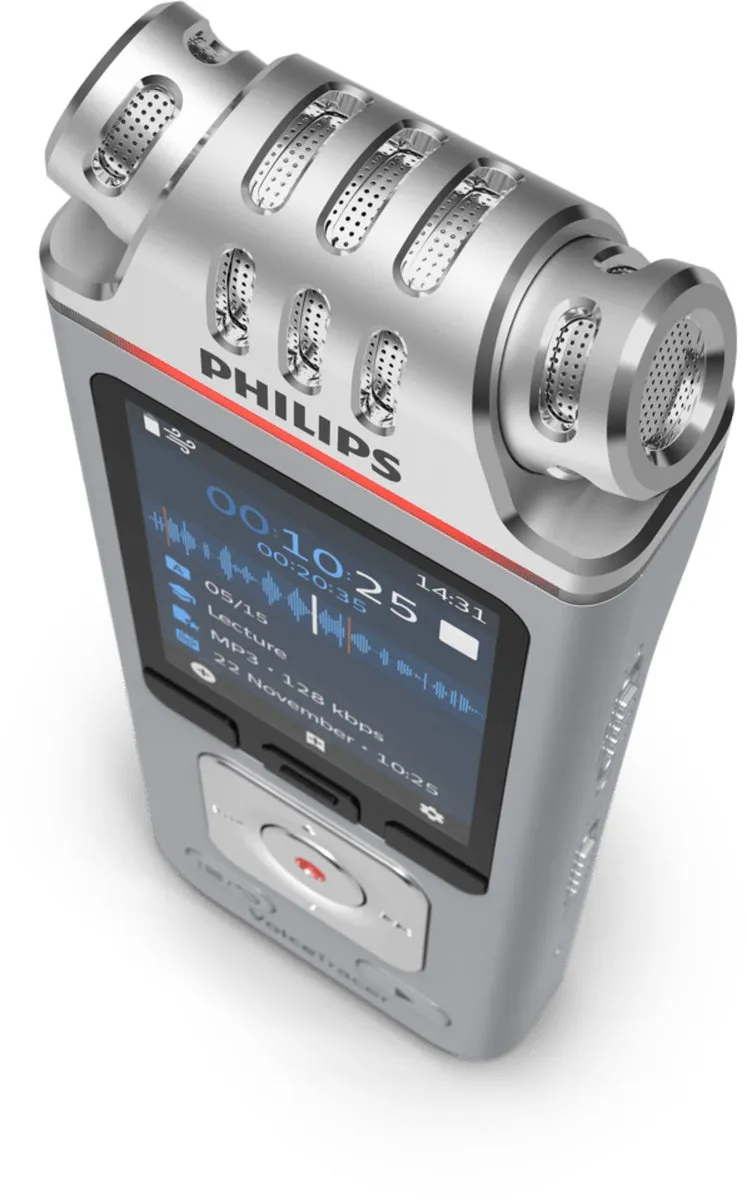 Philips VoiceTracer DVT41225 Audio Recorder - Zilver