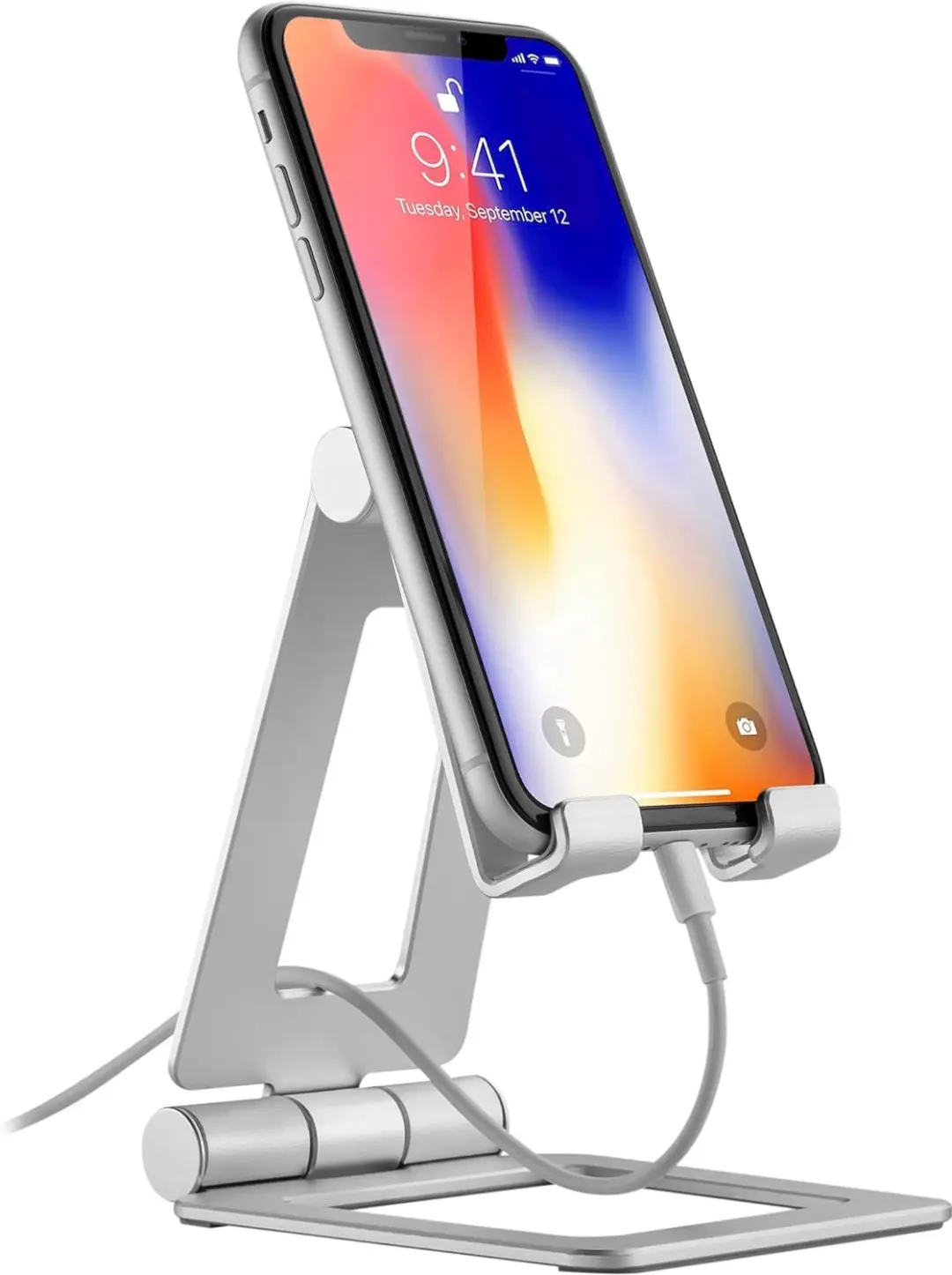 InLine Aluminium Tablet & Smartphone Standaard - Zilver - afbeelding 5 van 6
