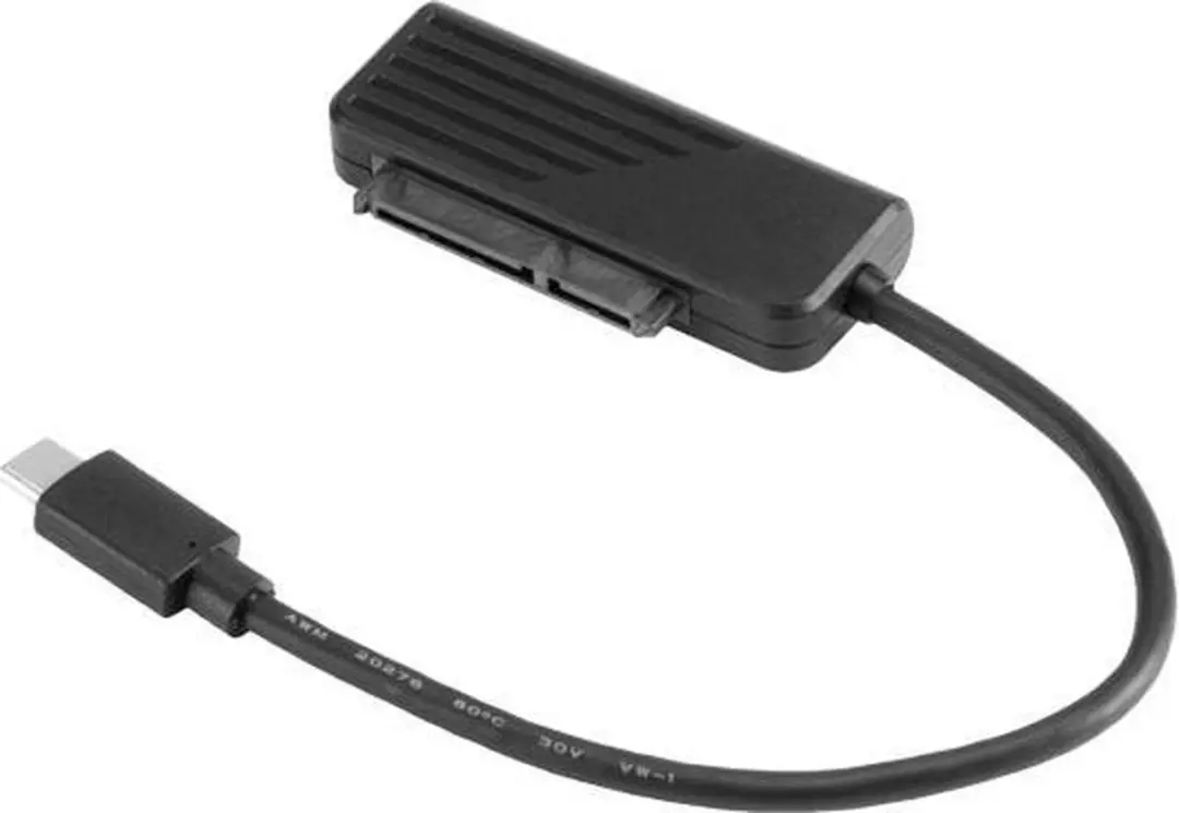 Akasa AK-AU3-06BK USB-C naar SATA Adapter - Zwart - afbeelding 4 van 5