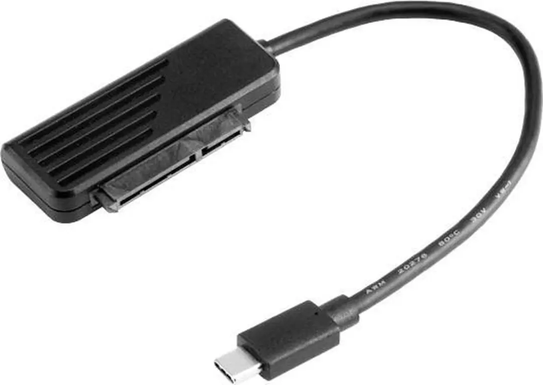 Akasa AK-AU3-06BK USB-C naar SATA Adapter - Zwart - afbeelding 5 van 5