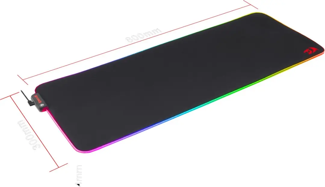 Redragon Neptune X P033 RGB Gaming Muismat 80x30cm - afbeelding 3 van 6