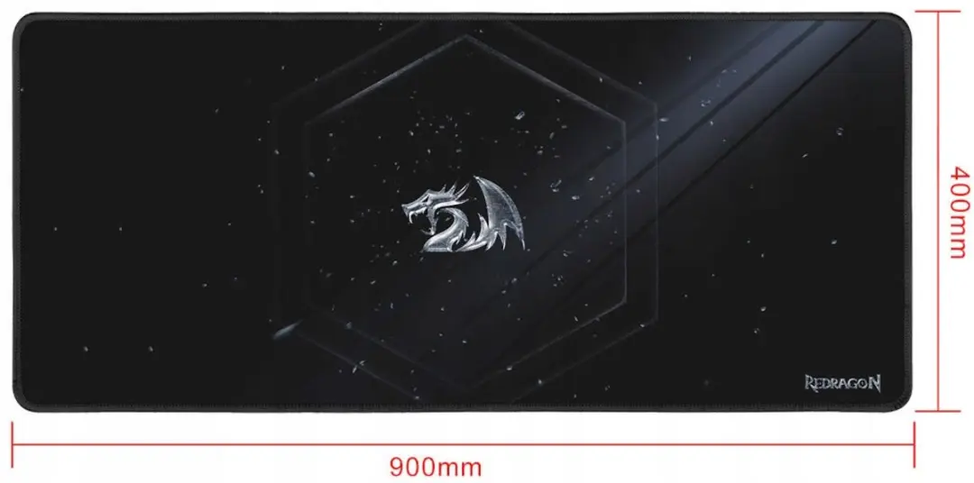 Redragon Xenon XL P041 Gaming Muismat - 90x40cm - Zwart - afbeelding 5 van 5
