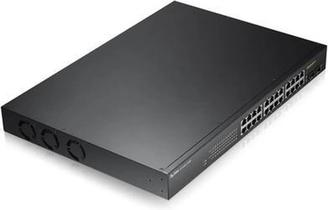 Zyxel GS1900-24HPv2 Switch - 24 Poorten PoE - Zwart
