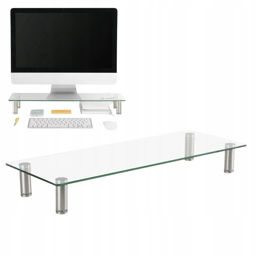 Gembird Glazen Monitorstandaard MS-TABLE-GM-01