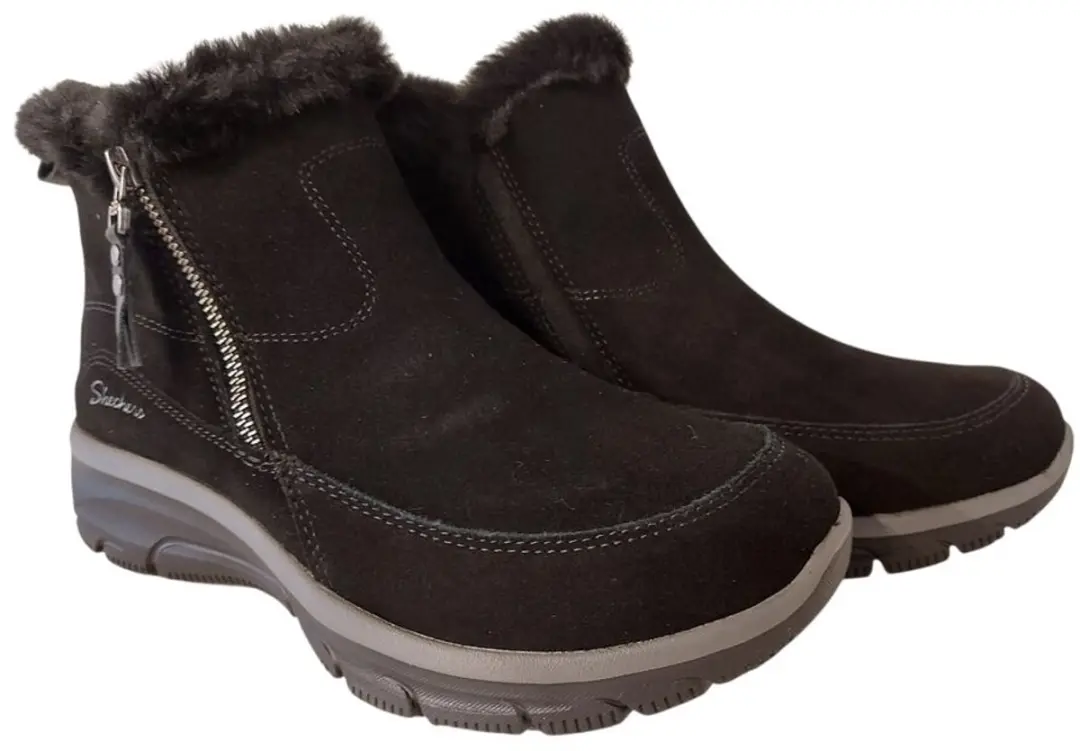 Skechers Easy Going Cool Zip Korte Laars - Zwart - afbeelding 5 van 6
