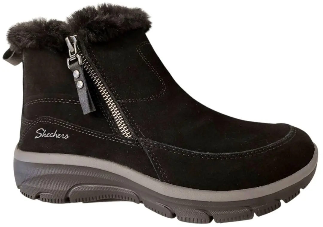 Skechers Easy Going Cool Zip Korte Laars - Zwart - afbeelding 2 van 6