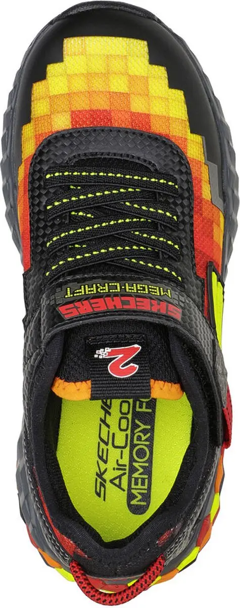 Skechers Mega-Craft 3.0 Jongens Sneakers - Zwart/Rood - 31 - afbeelding 4 van 6