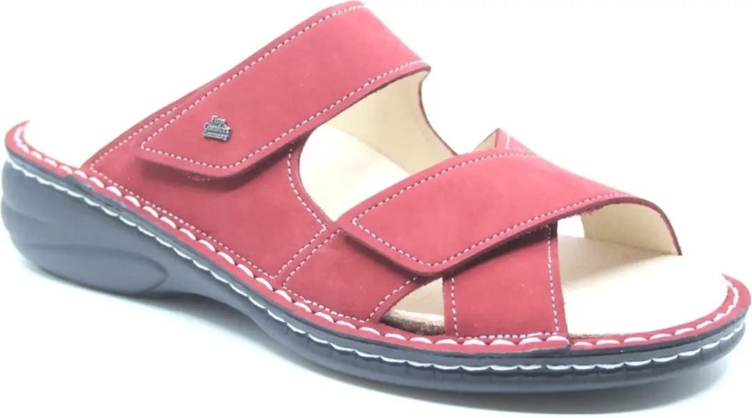 Finn Comfort, MELROSE, 02622-007094, Rode dames slippers - afbeelding 2 van 2