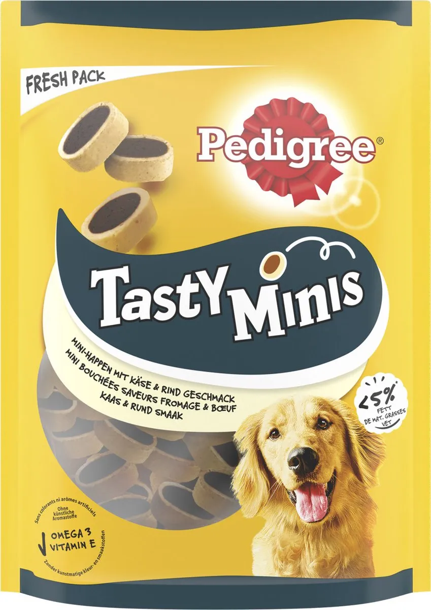 Pedigree Tasty Minis Cheesy Bites - Hondensnack 140g