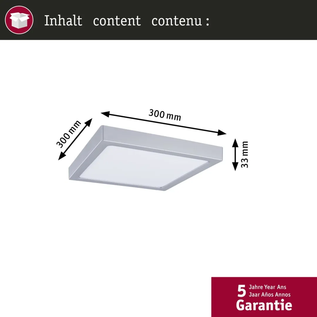 Paulmann LED-paneel Abia 2 White Select 14W 900lm - Chroom mat