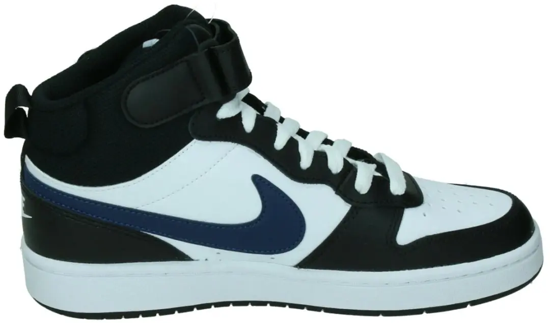 Nike Borough Mid 2 Kindersneakers - Wit/Rood - 36.5 - afbeelding 3 van 6