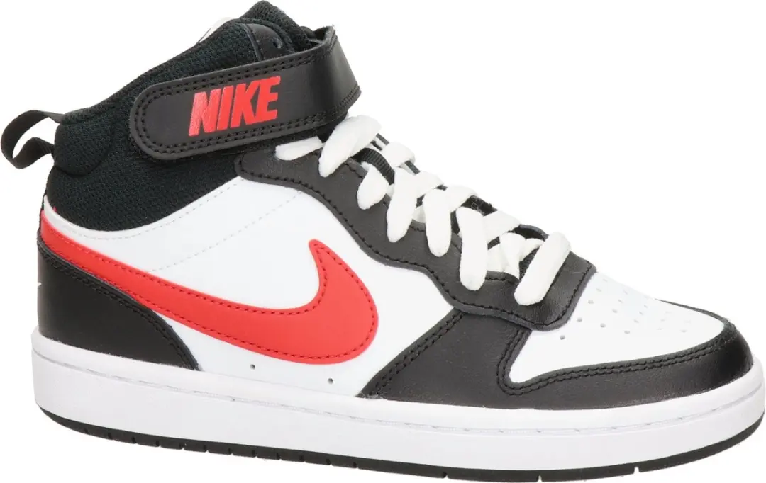 Nike Borough Mid 2 Kindersneakers - Wit/Rood - 36.5 - afbeelding 6 van 6