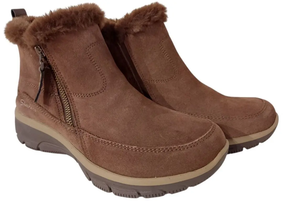 Skechers Easy Going Cool Zip Korte Laars - Chocolate - afbeelding 3 van 6