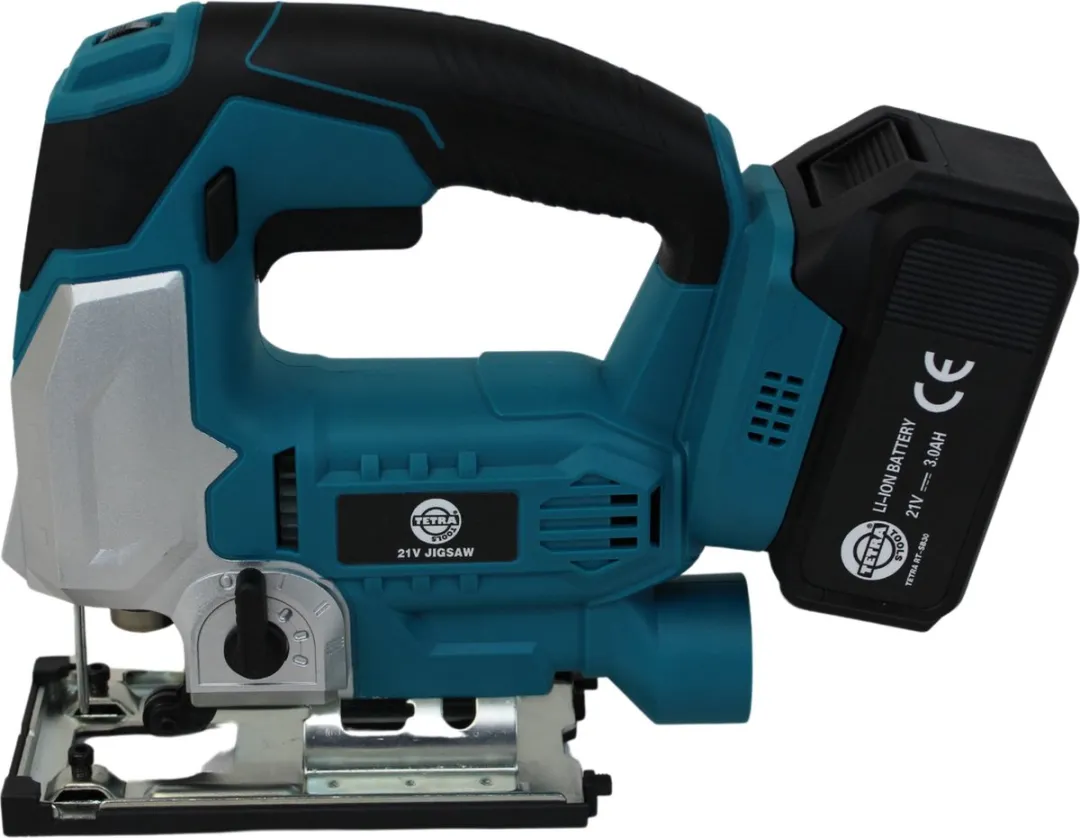 TETRA RT-JS21 - Decoupeerzaag Op Accu - 21V - 3,0Ah Li-ion Batterij - Kunststof koffer