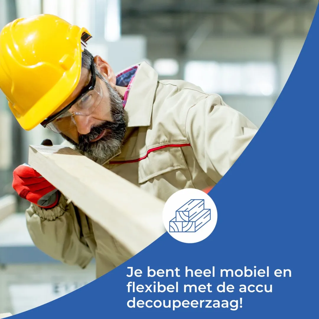 TETRA RT-JS21 - Decoupeerzaag Op Accu - 21V - 3,0Ah Li-ion Batterij - Kunststof koffer