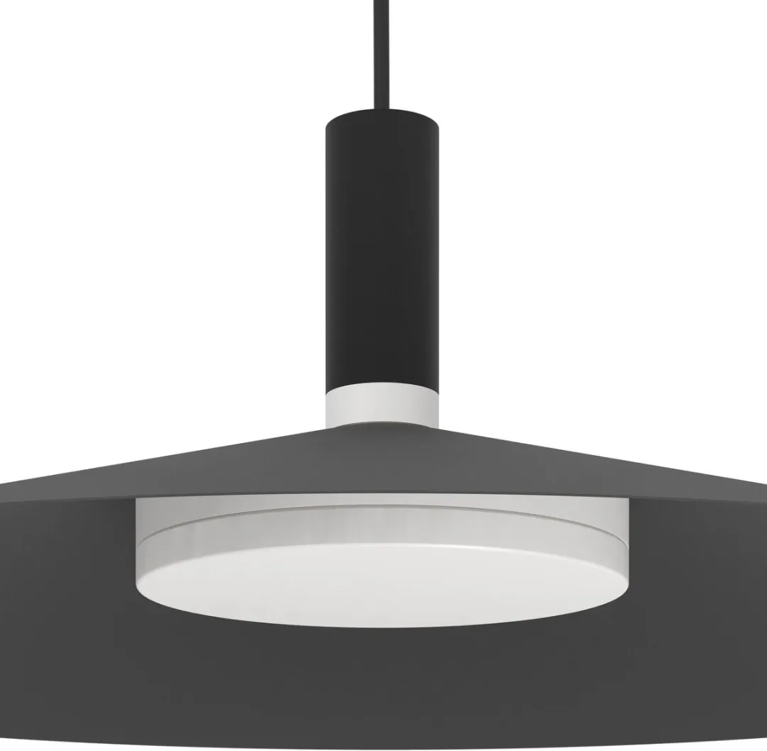 EGLO connect.z Conomavilla-Z Smart Hanglamp Ø45cm - Zwart/Wit - RGB & Wit - Zigbee