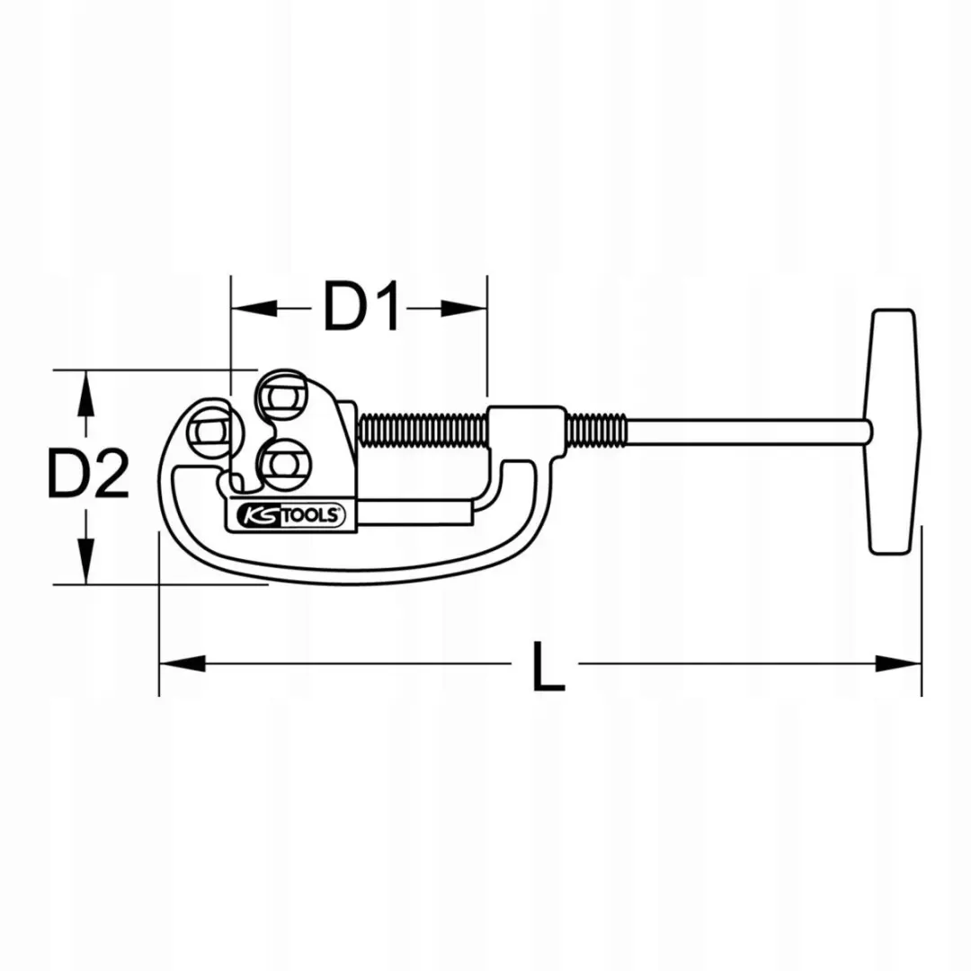 KS Tools 110.1000 Pijpensnijder 1/8"-2" - 378mm - afbeelding 2 van 3