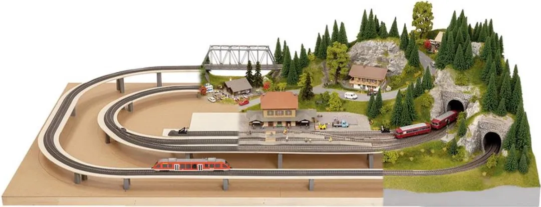 NOCH 53804 H0 Easy-Track tracé-element (l x b x h) 172 x 155 x 4 mm