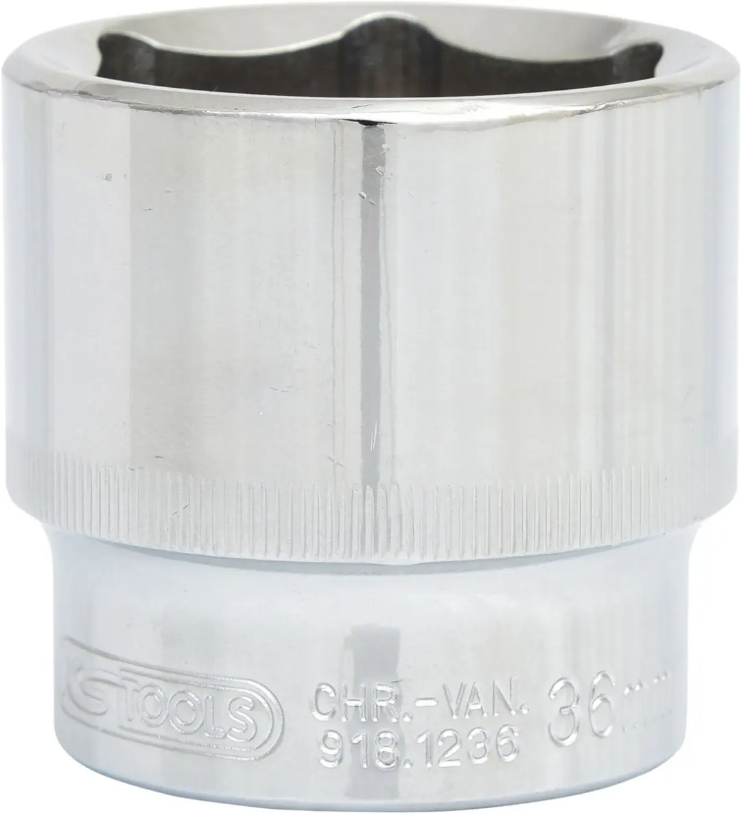 KS Tools CHROMEplus 918.1236 Binnenzeskant Dop 1/2" 36mm - afbeelding 3 van 5