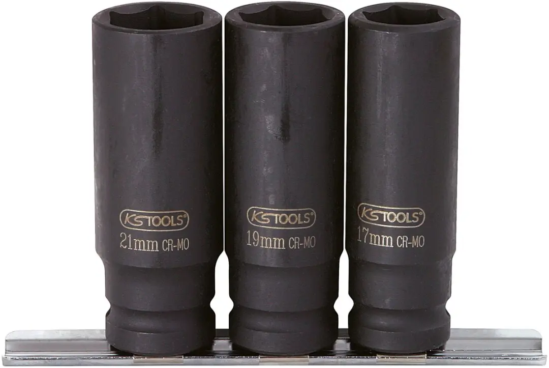 KS Tools Dopsleutelset 1/2" Zeskant Lang - 3-delig - afbeelding 2 van 2