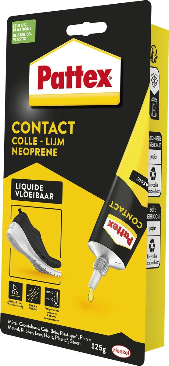 Pattex Vloeibaar 125 g | Alleslijm voor Universeel gebruik | Alleslijm voor diverse ondrgronden. - afbeelding 2 van 6