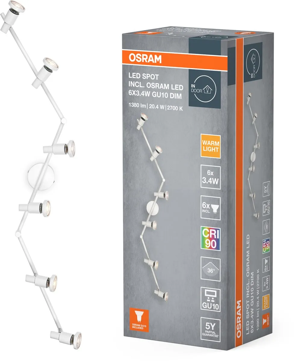 Osram LED Spot GU10 6x3,4W