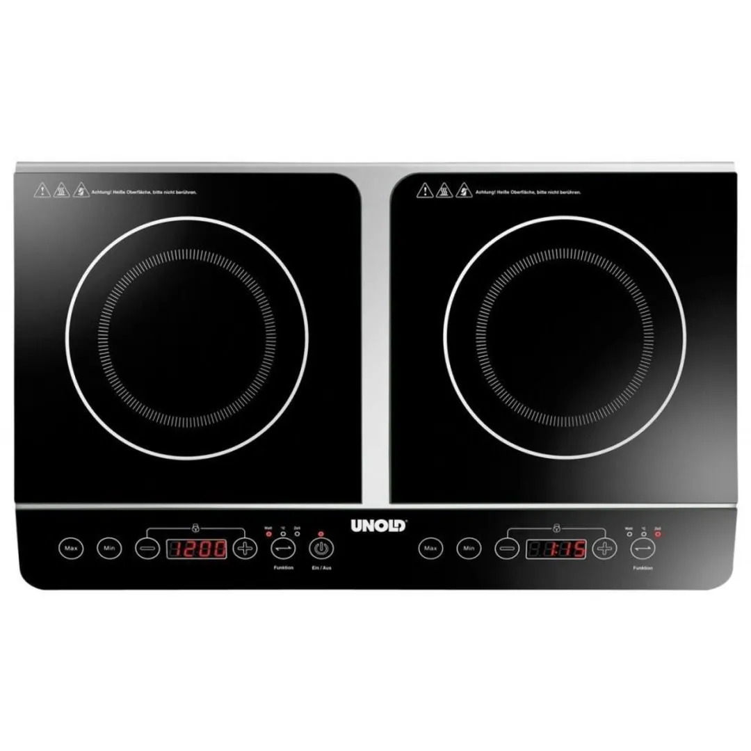 Unold 58175 Inductiekookplaat 60cm - 2 Zones - Zwart